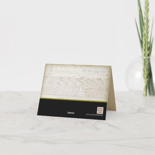 Ivy en Willow Wedding Dank je wel Bedankkaart (Achterkant)