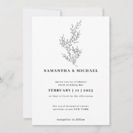 Ivy Floral Herfst Boho Clear Indie Botanical Kaart