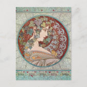 Ivy Goddess Mucha Briefkaart (Voorkant)