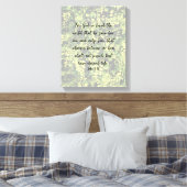 Ivy groen patroon John 3:16 Bijbel Verse Art Canvas Afdruk (Insitu (Slaapkamer))