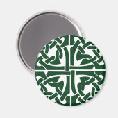 Ivy Groene Keltische Knoopwerk Magneet (Voorkant / Achterkant)