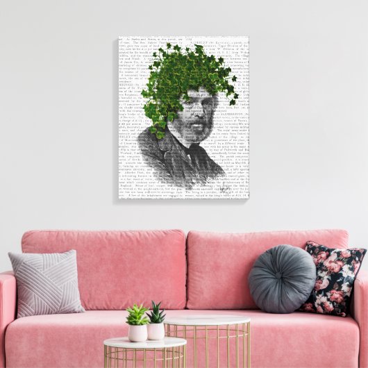 Ivy Head Plant Canvas Afdruk (Insitu (Woonkamer))