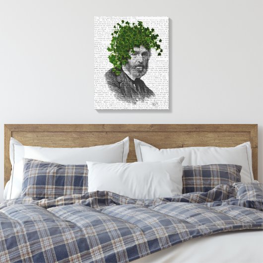 Ivy Head Plant Canvas Afdruk (Insitu (Slaapkamer))