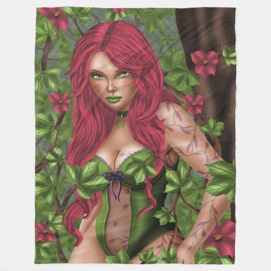Ivy, het giftige meisje fleece deken (Voorkant)
