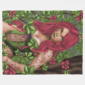 Ivy, het giftige meisje fleece deken (Voorkant (Horizontaal))