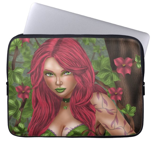 Ivy, het giftige meisje laptop sleeve (Voorkant)