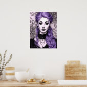 Ivy in Lavendel Fantasy Fine Art Poster (Keuken)