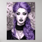 Ivy in Lavendel Fantasy Fine Art Poster (Voorkant)