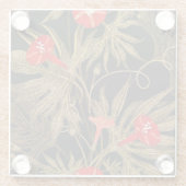 Ivy Klimmen Plant: Golden . Glazen Onderzetter (Achterkant)