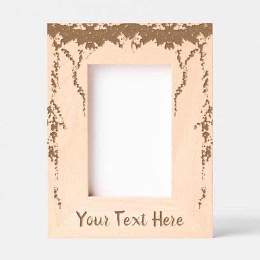 Ivy Laser geëtst Afbeelding Lijst (portret) Gegraveerde Lijstjes (Voorkant)