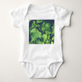Ivy Leaf Green Leaves Baby Bodysuit (Voorkant)