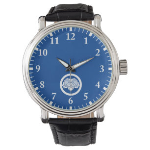 Ivy leaf in cirkel horloge