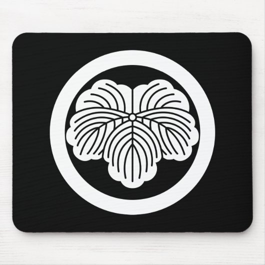 Ivy leaf in cirkel muismat (Voorkant)