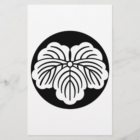 Ivy leaf in rijstcake briefpapier (Voorkant)