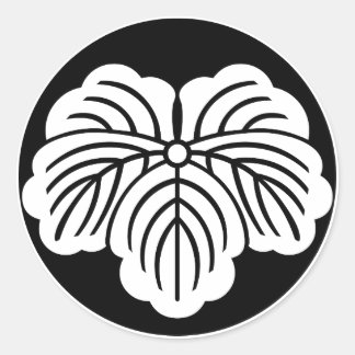 Ivy leaf in rijstcake ronde sticker