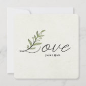 Ivy Leaf Love trouwuitnodiging Kaart (Voorkant)