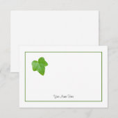 Ivy Leaf Notitiekaartje (Voorkant / Achterkant)