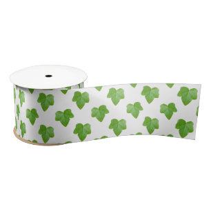 Ivy Leaf Pattern Satijnen Lint