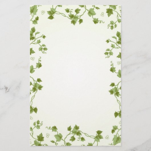 Ivy leaves Stationery Briefpapier (Voorkant)