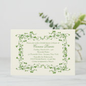 Ivy Lijst Bridal Shower Kaart (Staand voorkant)