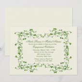 Ivy Lijst Invitation Kaart (Voorkant / Achterkant)