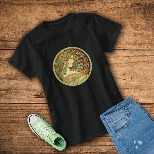 Ivy Lithograaf Alphonse Mucha T-shirt
