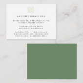 Ivy Logo bruiloft Informatiekaartje (Voorkant / Achterkant)