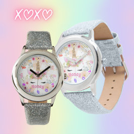 IVY - Meisjes genaamd Unicorn Dreams gepersonalise Horloge