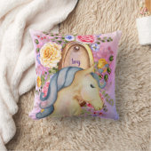 IVY - Meisjes genaamd Unicorn Dreams gepersonalise Kussen (Deken)