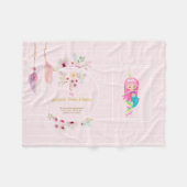 IVY - Meisjesnaam Betekenis Cadeau Artikel - Roze  Fleece Deken (Voorkant (Horizontaal))