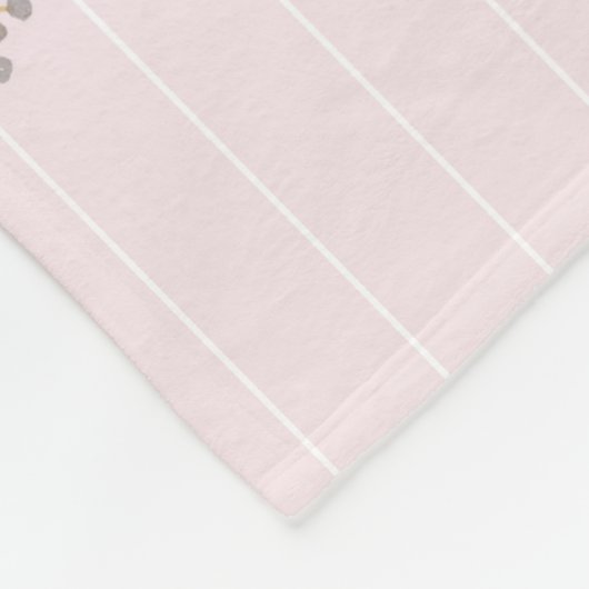 IVY - Meisjesnaam Betekenis Cadeau Artikel - Roze  Fleece Deken (Hoek)