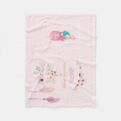 IVY - Meisjesnaam Betekenis Cadeau Artikel - Roze  Fleece Deken (Voorkant)