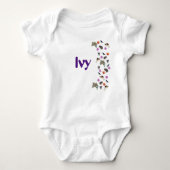 Ivy, meisjesnaam met Australisch wild, Romper (Voorkant)