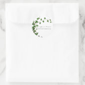Ivy Minimaal Ronde Sticker (Tas)