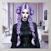 Ivy Modern Gothic Fantasy Pinup Poster (Voorkant)