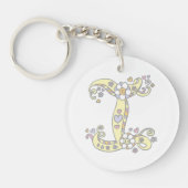 Ivy monogram letter Ik naam en betekenis sleutelha Sleutelhanger (Voorkant)