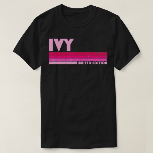 IVY Name Persoonlijke Retro 80s 90s Birthd T-shirt (Design voorkant)