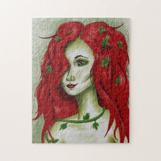 Ivy Nimf Roodharige Vrouw Pixie Fantasie Kunst Legpuzzel (Verticaal)