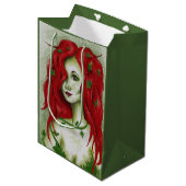 Ivy Nimf Roodharige Vrouw Pixie Fantasie Kunst Medium Cadeauzakje (Voorkant Gekanteld)
