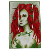 Ivy Nimf Roodharige Vrouw Pixie Fantasie Kunst Medium Cadeauzakje (Achterkant)