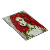 Ivy Nimf Roodharige Vrouw Pixie Fantasie Kunst Notitieboek (Rechterzijde)