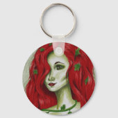 Ivy Nimf Roodharige Vrouw Pixie Fantasie Kunst Sleutelhanger (Voorkant)