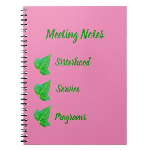 Ivy Notitieboek (Voorkant)