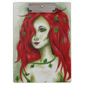 Ivy Nymph Redhead Fantasy Original Art Cliboard Klembord (Voorkant)