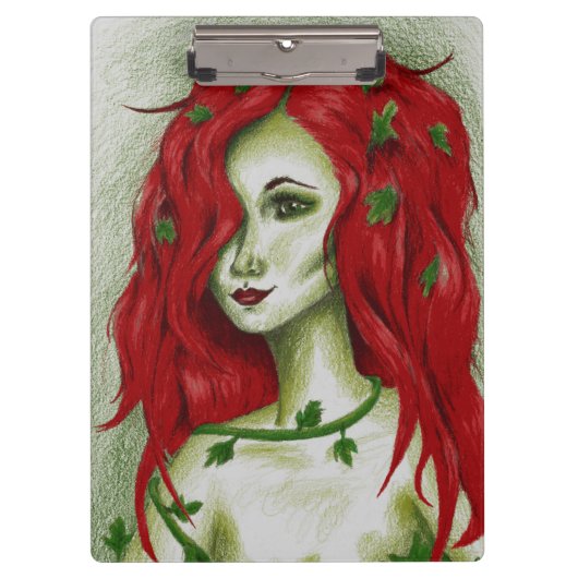 Ivy Nymph Redhead Fantasy Original Art Cliboard Klembord (Voorkant)