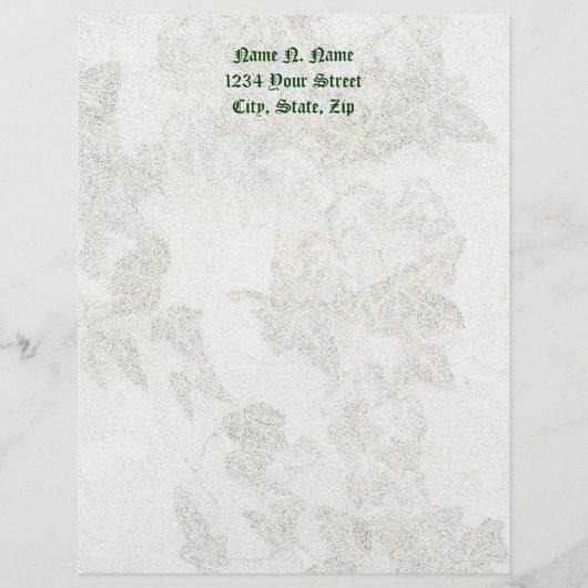 Ivy op Tree Letterhead Stationery Briefhoofd (Voorkant)