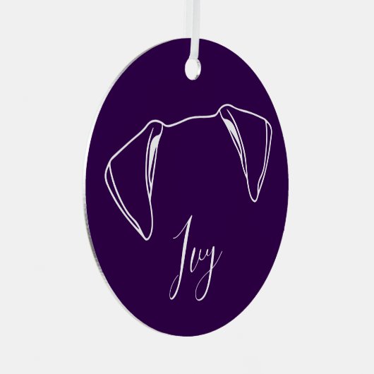 Ivy Ornament (Paw Prints) (Voorkant Rechts)