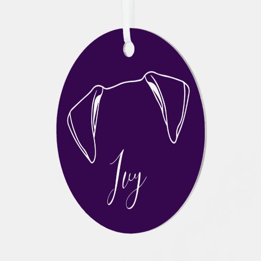 Ivy Ornament (Paw Prints) (Voorkant links)