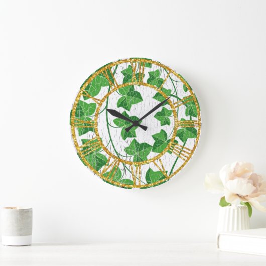 Ivy over Weathered White Grote Klok (Huis)