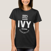 Ivy Personal Name Birthday Gift T-shirt (Voorkant)